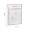 Adiroffice Large Steel Drop Box Wall-Mount Locking Mailbox, White ADI631-04-WHI-MK - alternate 7
